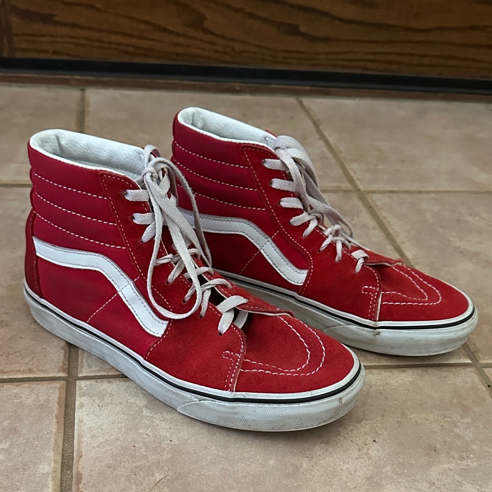 Vans Sk8-Hi Skate Shoe - Racing Red